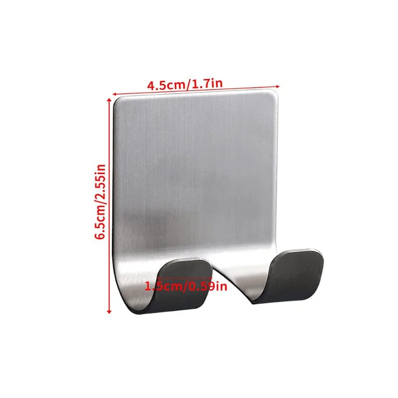 Soporte De Afeitar Acero Inox Ganchos De Baño